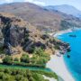 Magnificent views of the mountains and the sea, city of Heraklion, Greece