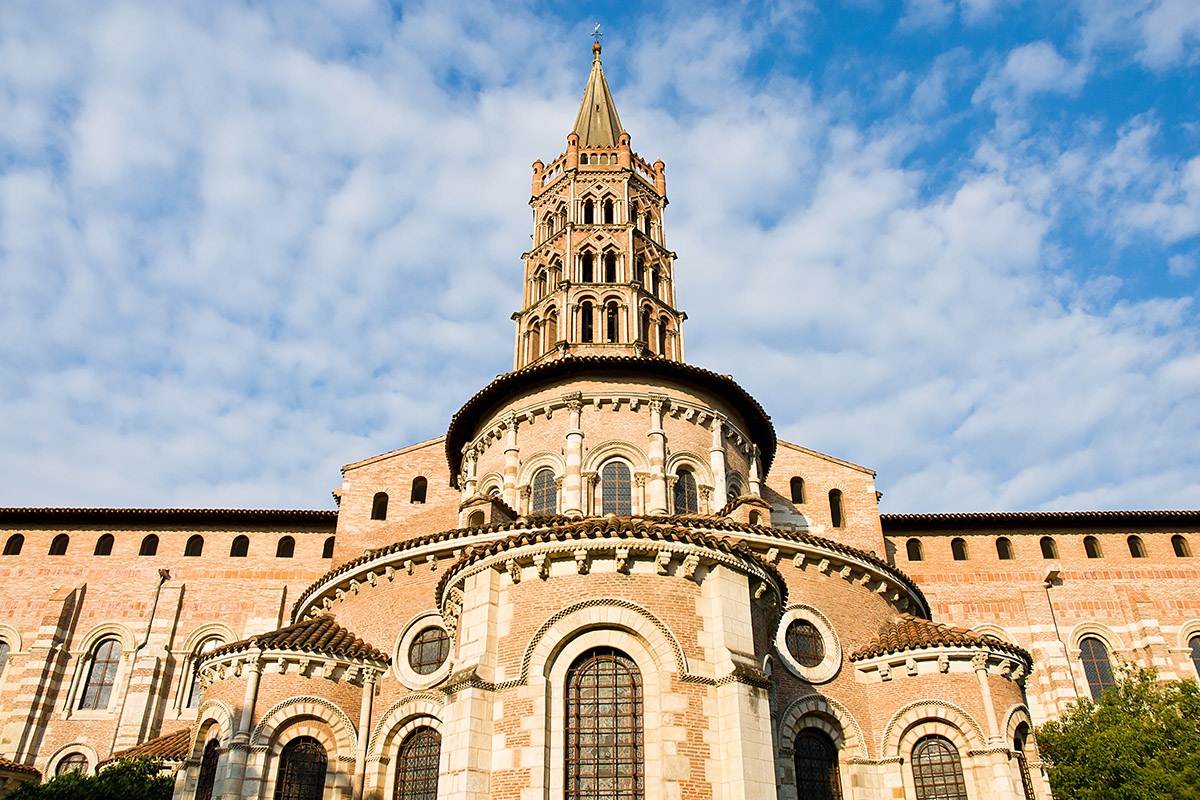 View of the Basilique Saint-Sernin de Toulouse, France View of the Basilique Saint-Sernin de Toulouse, France
