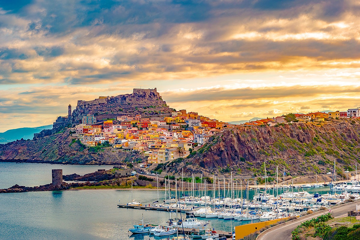 Beautiful landscape view of the island of Sardinia Beautiful landscape view of the island of Sardinia