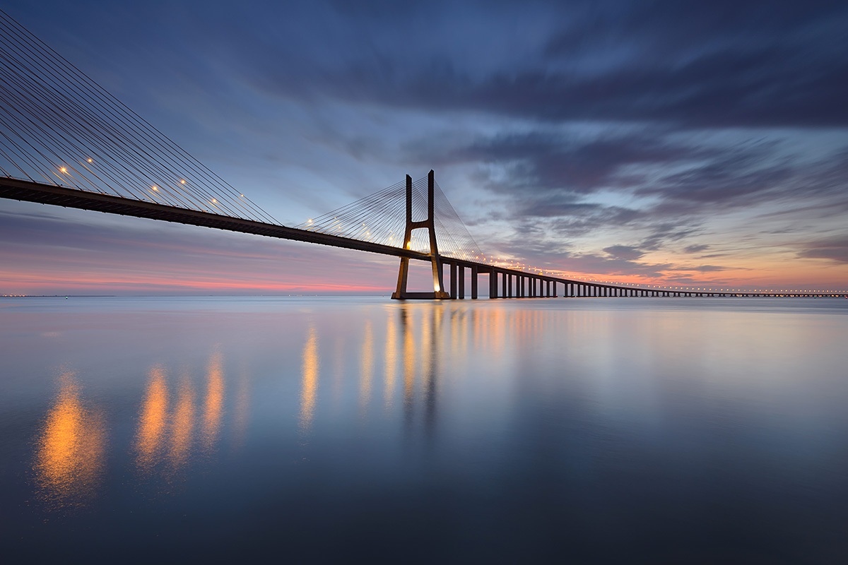 Image of the Vasco da Gama Bridge, Portugal Image of the Vasco da Gama Bridge, Portugal