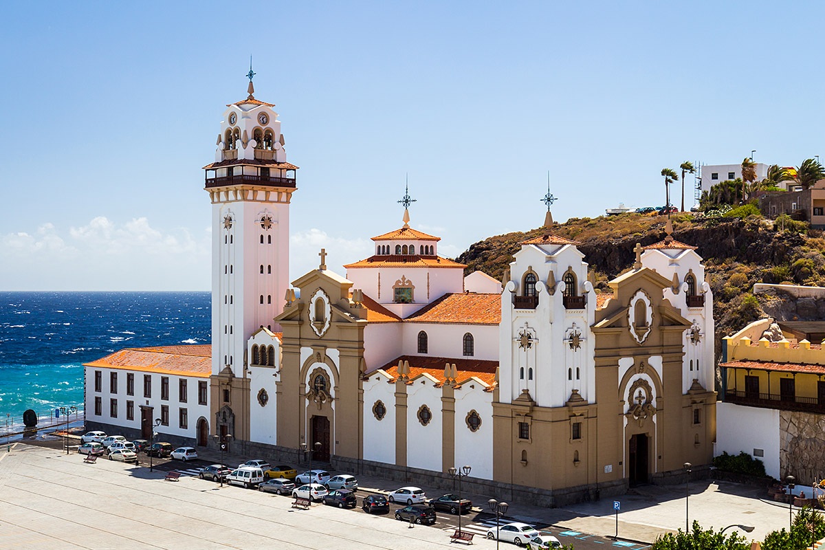 View of the Basilica of Candelaria, Tenerife, Spain View of the Basilica of Candelaria, Tenerife, Spain