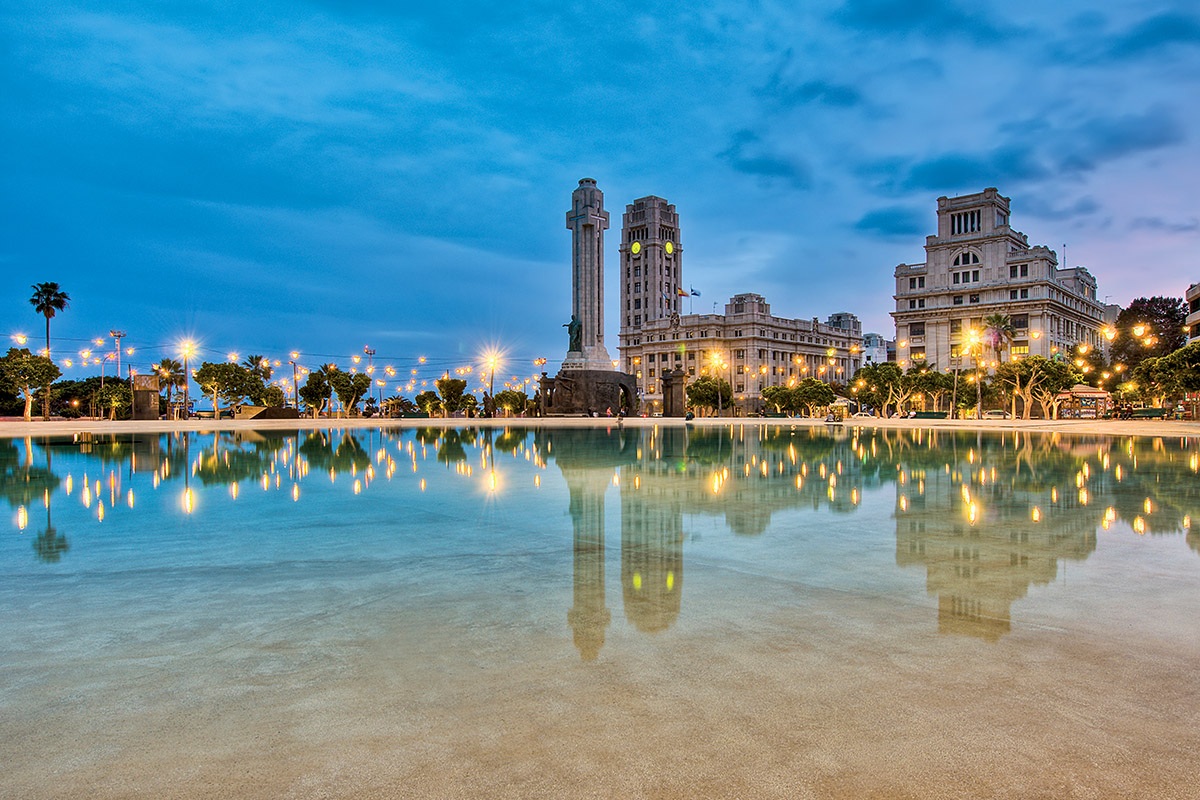 Image of Spain Square located at Santa Cruz de Tenerife, Tenerife Island Image of Spain Square located at Santa Cruz de Tenerife, Tenerife Island
