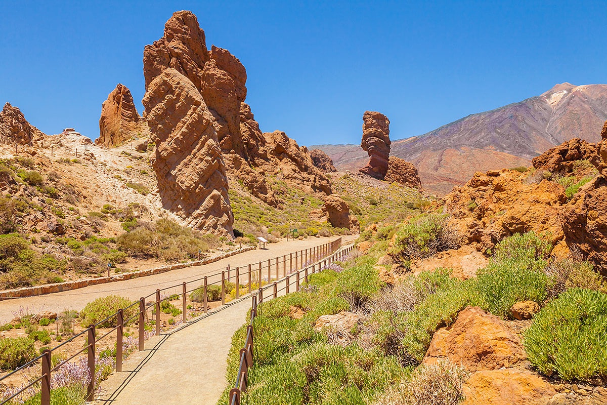 View of Teide National Park in Tenerife, Spain View of Teide National Park in Tenerife, Spain