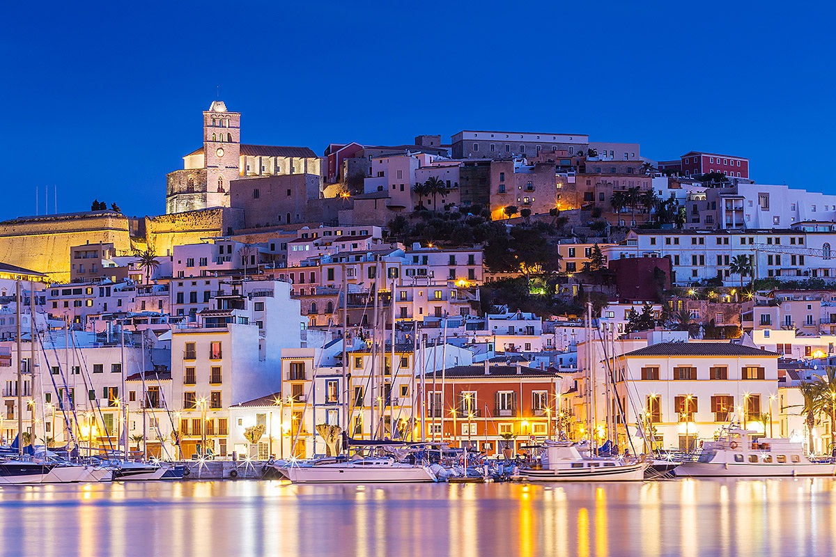 Image of architecture of houses and buildings on the island of Ibiza