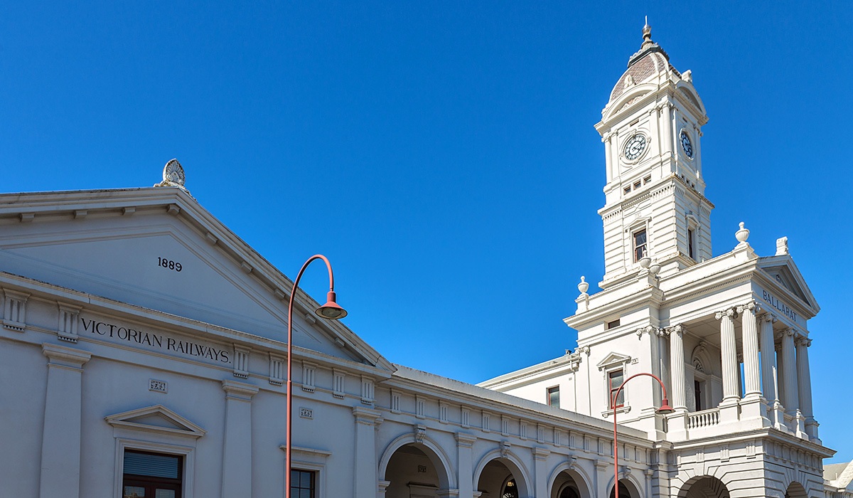 View of Ballarat Railway Station, Australia View of Ballarat Railway Station, Australia