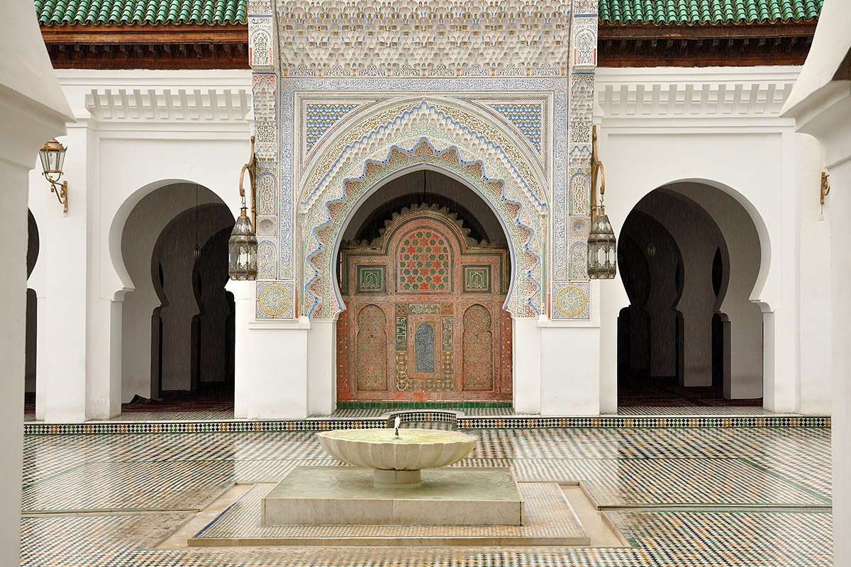 View of the Madrasa in Fes, Morocco