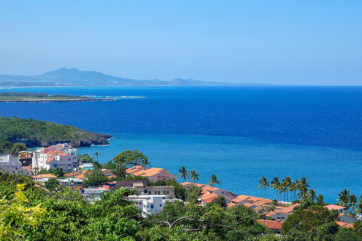 Panoramic view of houses and villas, town of Sosua, Dominican Republic Panoramic view of houses and villas, town of Sosua, Dominican Republic