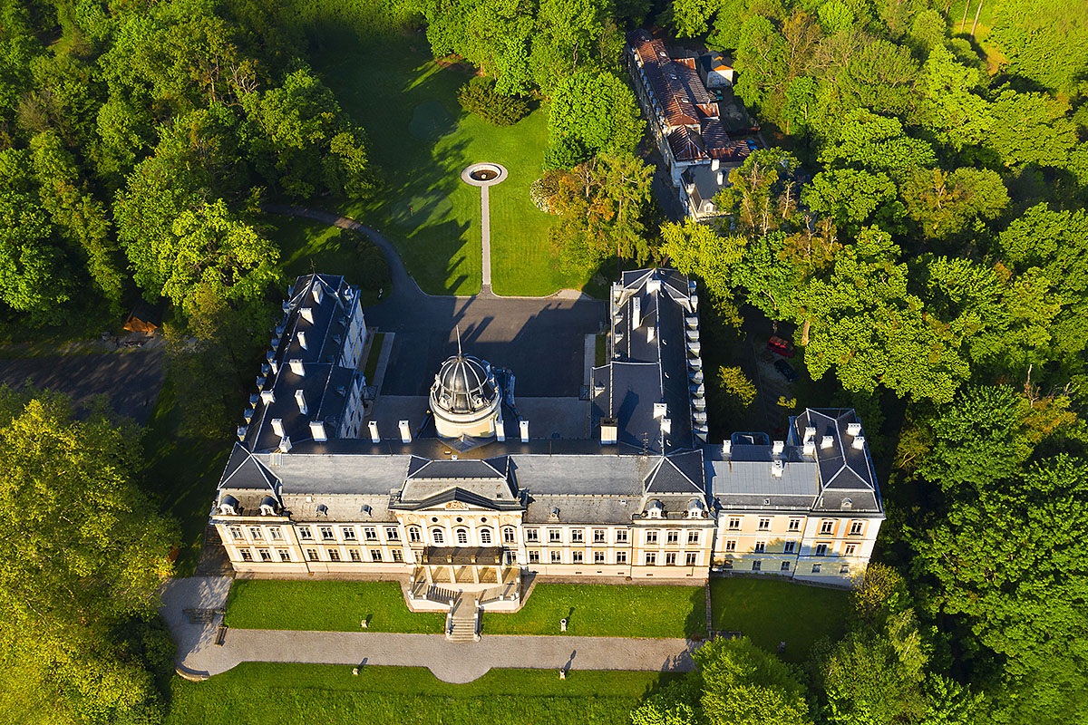 Aerial view of the Ancient Castle, Ostrava, Czech Republic Aerial view of the Ancient Castle, Ostrava, Czech Republic