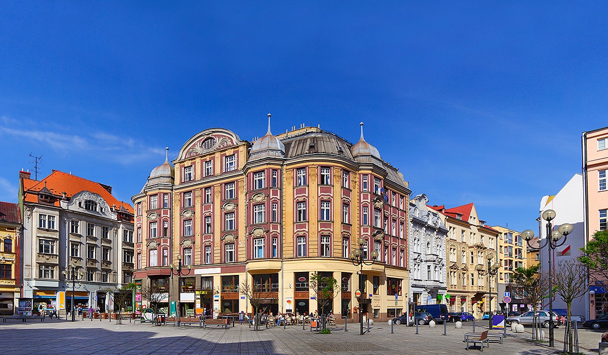 Image of city buildings and architecture, city of Ostrava Image of city buildings and architecture, city of Ostrava