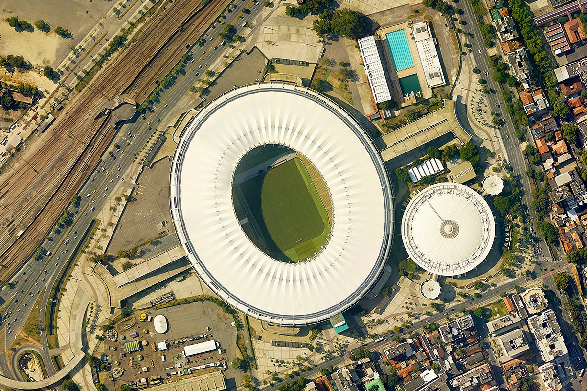 Maracanã Stadium, top view, Rio de Janeiro, Brazil Maracanã Stadium, top view, Rio de Janeiro, Brazil