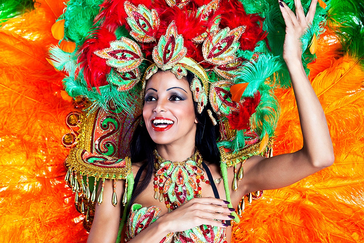 Image of a girl in a carnival dress, Rio de Janeiro, Brazil Image of a girl in a carnival dress, Rio de Janeiro, Brazil