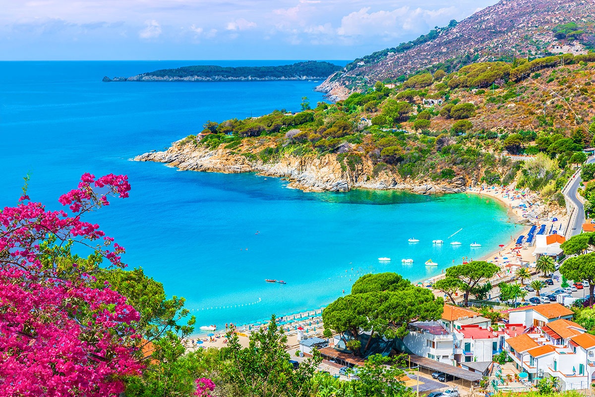 Beautiful view of Cavoli Beach on Elba Island in Italy Beautiful view of Cavoli Beach on Elba Island in Italy