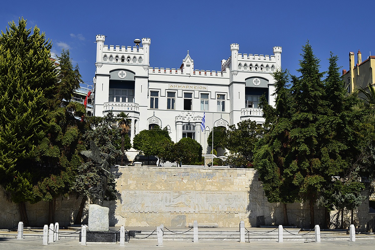View of the Town Hall in the city of Kavala, Greece View of the Town Hall in the city of Kavala, Greece