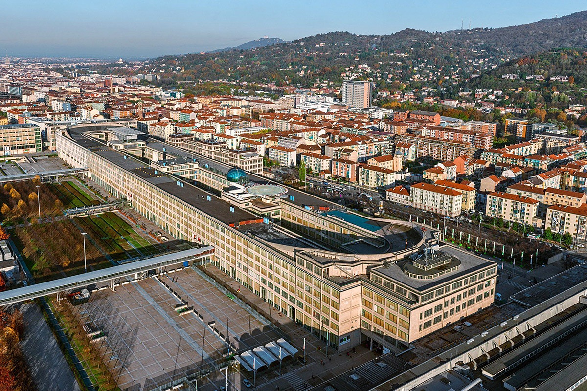 View of buildings and mountains, Turin, Italy View of buildings and mountains, Turin, Italy