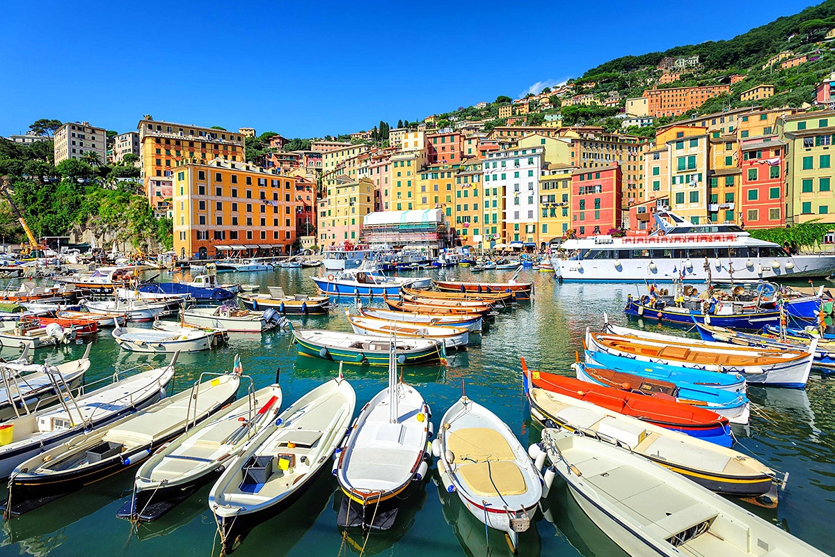 Image of various boats and yachts in the harbor, Genoa, Italy Image of various boats and yachts in the harbor, Genoa, Italy