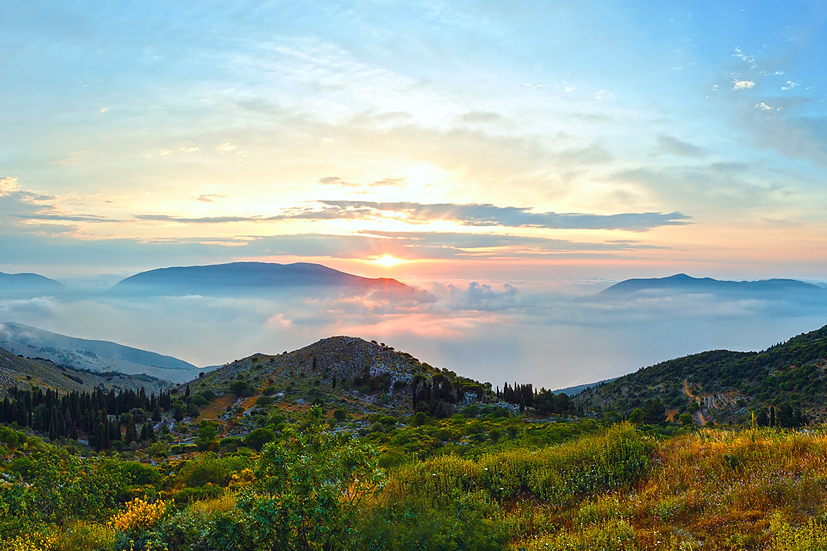 Beautiful view of nature on the Island of Kefalonia, Greece Beautiful view of nature on the Island of Kefalonia, Greece