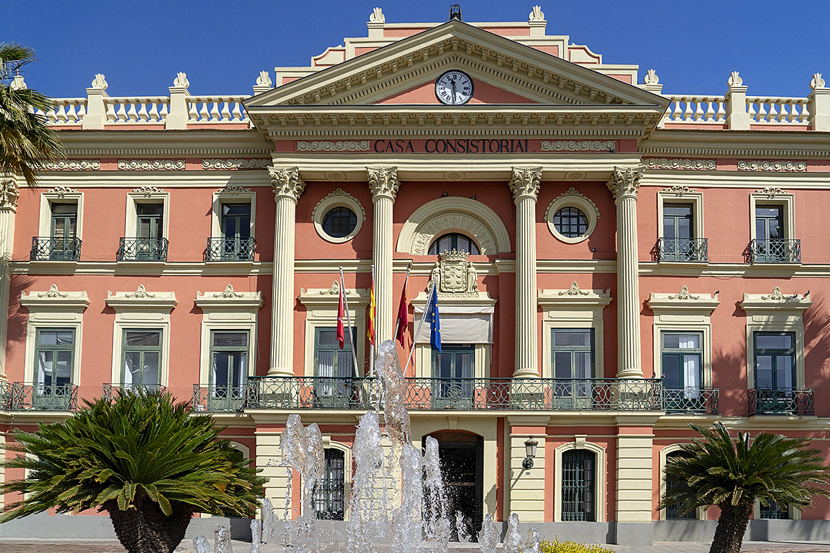 View of Casa Consistorial, Murcia, Spain View of Casa Consistorial, Murcia, Spain