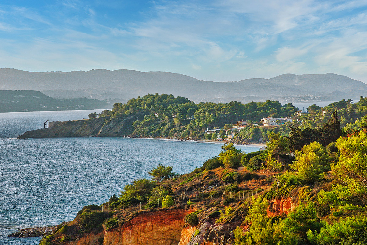 Amazing view of the sea and mountains, Island of Kefalonia Amazing view of the sea and mountains, Island of Kefalonia