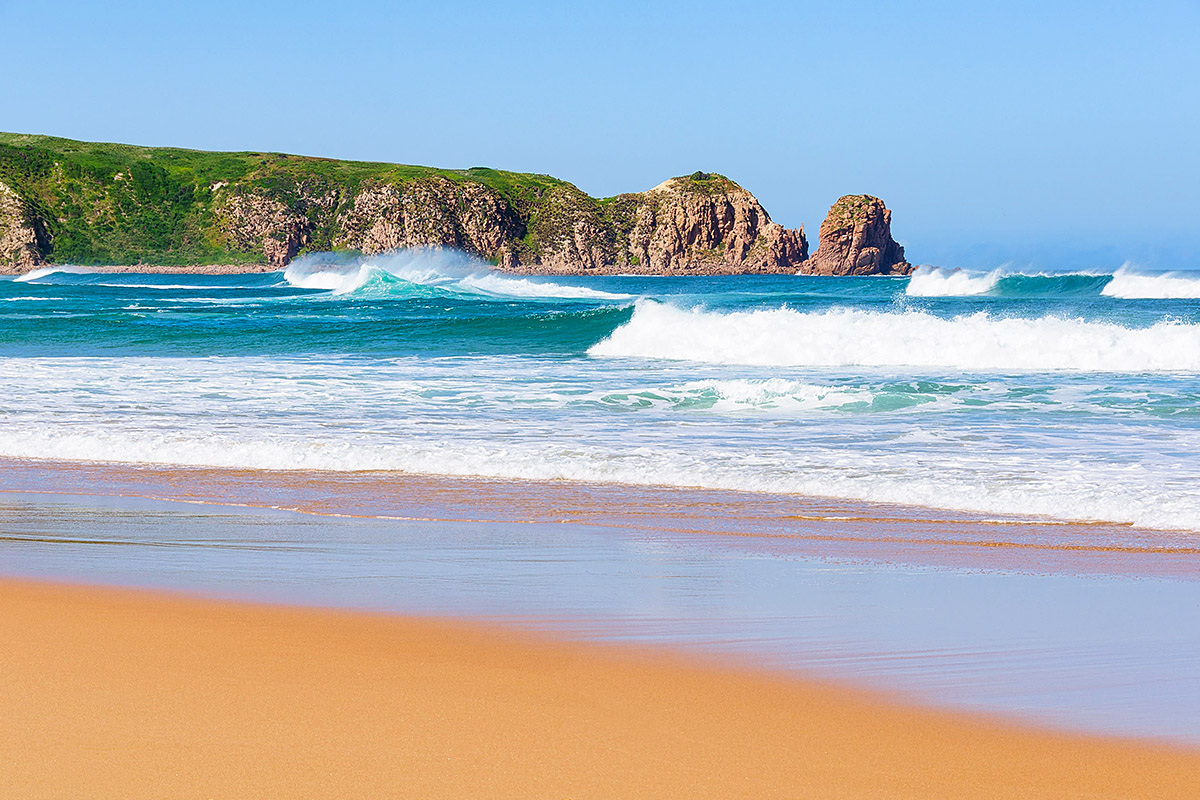 View of Woolamai Surf Beach, Victoria, Australia