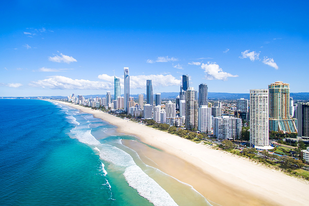 Image of Surfers Paradise Beach, Queensland, Australia