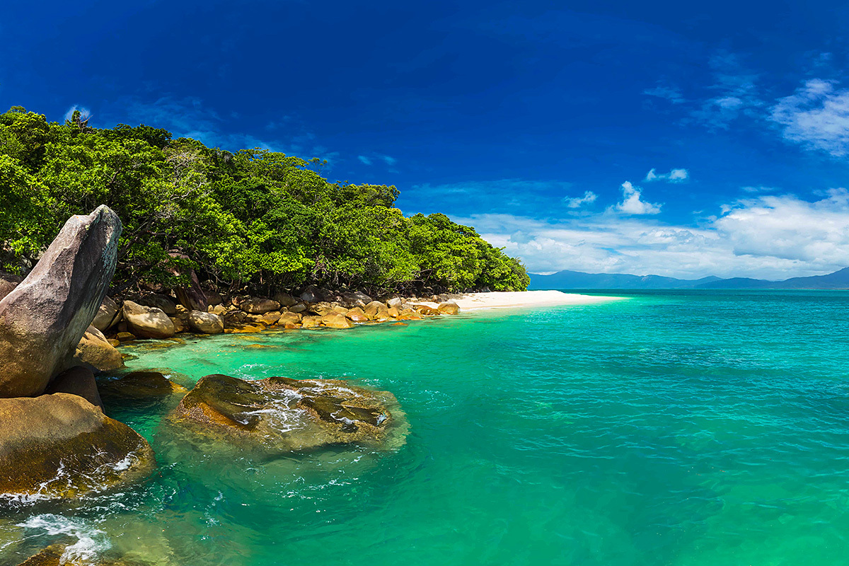 View of Nudey Beach, Fitzroy Island, Australia